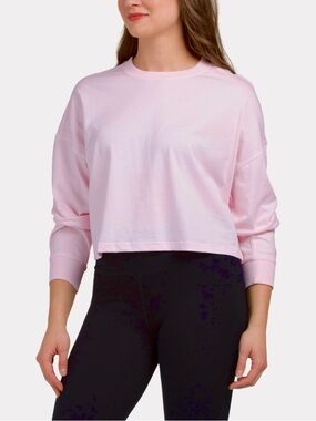 Calvin Klein Pink Embroidered Logo Drop Shoulder Tee Size L